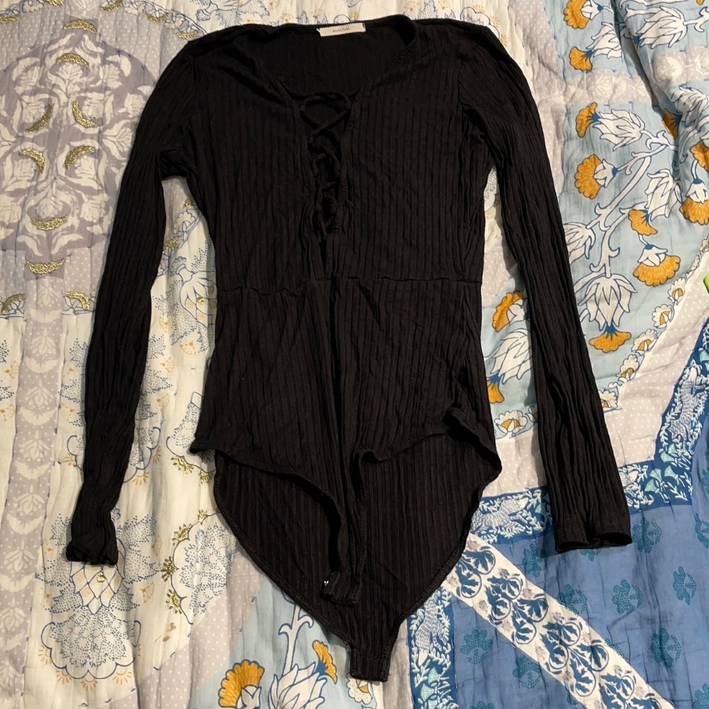 Lace up body suit